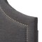 Baxton Studio Rita Modern Dark Grey Upholstered Queen Size Headboard 124-6874 - alternate 4